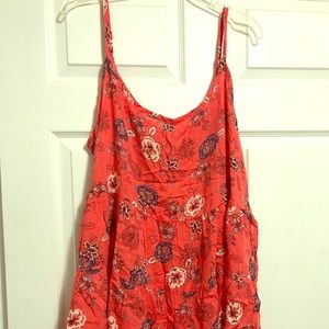 Torrid Sz 3 Tangerine Floral Cami